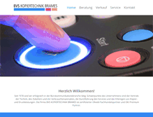 Tablet Screenshot of bvs-kopiertechnik.de